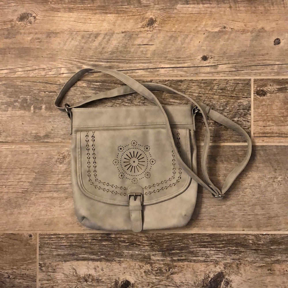 Maurices Grey Over Shoulder Cross Body Purse